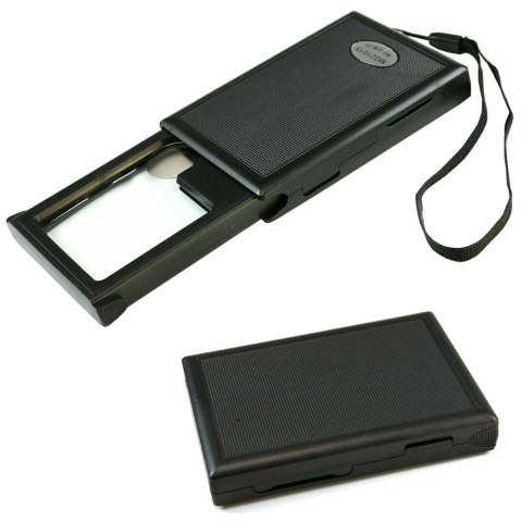 Lupa kieszonkowa jubilerska rozsuwana led 3x 45mm