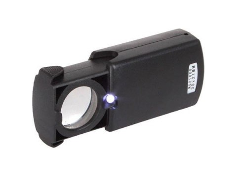 Lupa kieszonkowa jubilerska rozsuwana led 30x 21mm