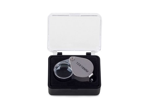 Lupa kieszonkowa jubilerska składana 20x 18mm stal