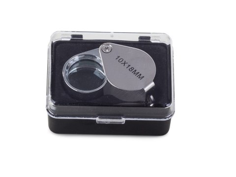 Lupa kieszonkowa jubilerska składana 20x 18mm stal