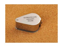 Lupa kieszonkowa jubilerska składana 2led 30x 21mm