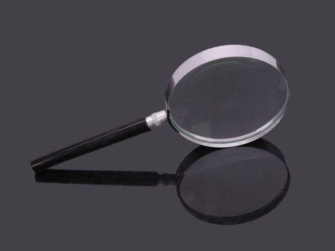 Lupa klasyczna szkło powiększające 100mm metalowa