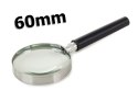 Lupa klasyczna szkło powiększające 60mm metalowa