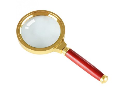 Lupa ręczna klasyczna 60 mm złota szkło elegancka