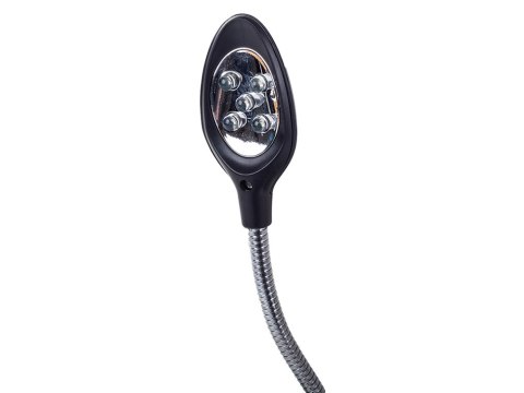 Lupa trzecia ręka 5 led uchwyt 2,5x 90mm lutowania