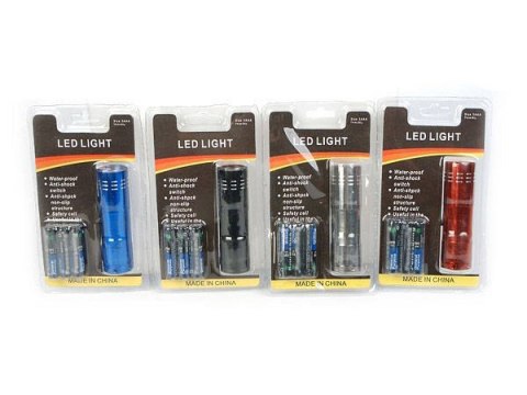 Mini latarka 9 led latarki 15-9 diodowa brelok