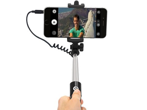 Uchwyt do monopod kijek z kablem solidny