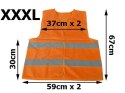 Kamizelka odblaskowa ostrzegawcza pomarańczowa 3XL