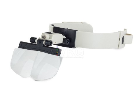 LUPA NAGŁOWNA OKULARY PRECYZYJNE 3,5x WYMIENNE LED