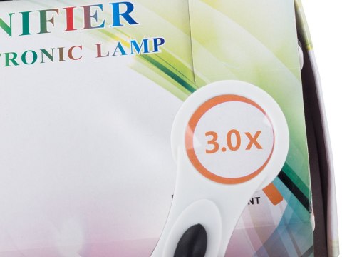 Lupa ręczna 3x dioda led cob szkło powiększające