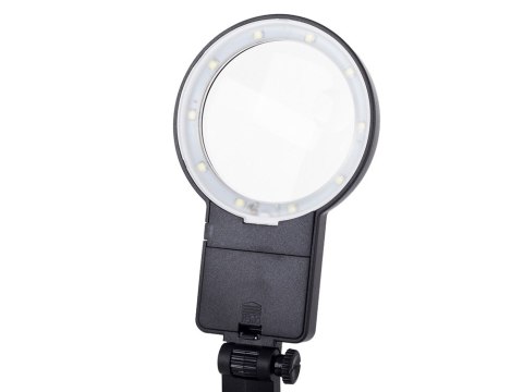 Lupa trzecia ręka 10 led smd uchwyt lutowania 25x