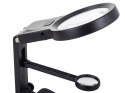 Lupa trzecia ręka 10 led smd uchwyt lutowania 25x