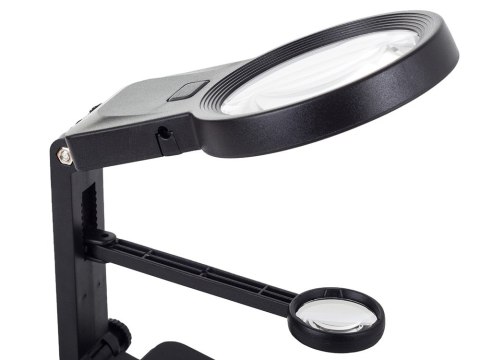 Lupa trzecia ręka 10 led smd uchwyt lutowania 25x