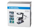 Lupa trzecia ręka 10 led smd uchwyt lutowania 25x