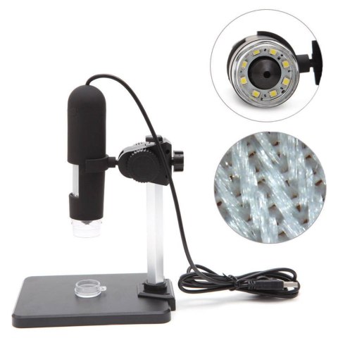 Mikroskop cyfrowy usb 8 led smd 800x lupa zoom