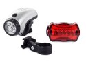 Oświetlenie rowerowe 5+5 led przód tył rower