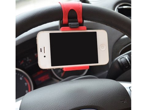 Uchwyt samochodowy na kierownicę telefon gps nawi