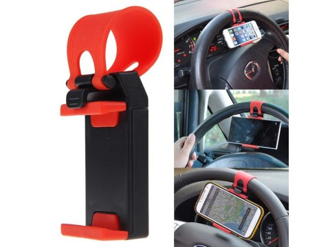 Uchwyt samochodowy na kierownicę telefon gps nawi