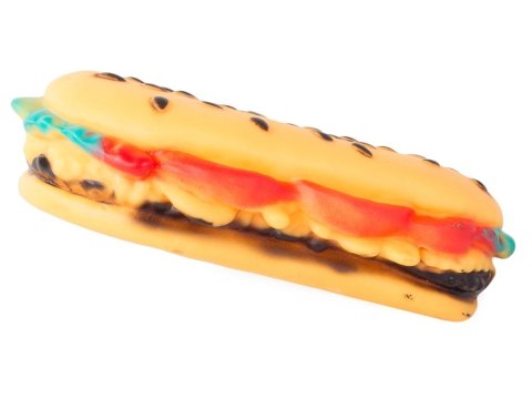Zabawka dla psa piszcząca gryzak guma hamburger