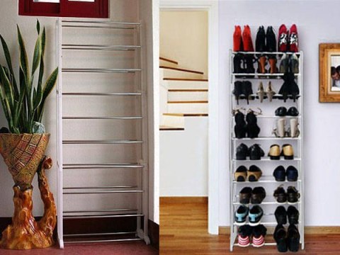 Półka na buty obuwie metalowa 30 par szafka regał