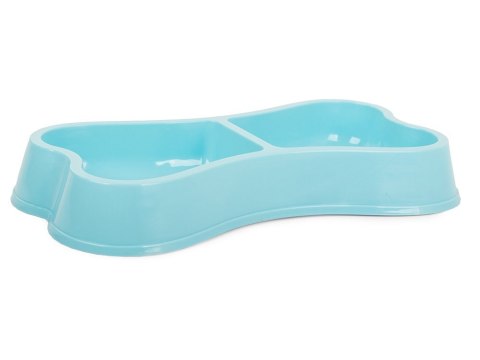 Miska plastikowa dla psa kota podwójna 0,15l