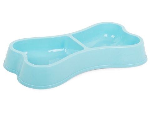 Miska plastikowa dla psa kota podwójna 0,15l