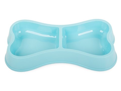 Miska plastikowa dla psa kota podwójna 0,15l