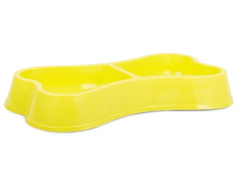 Miska plastikowa dla psa kota podwójna 0,15l