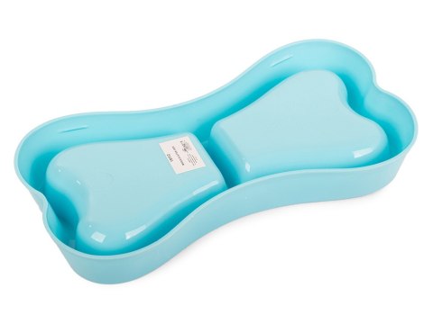 Miska plastikowa dla psa kota podwójna 0,25l
