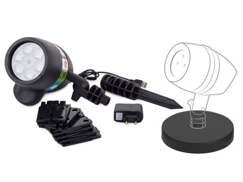 Projektor led slajdy do slajdów świąteczny 12 ip