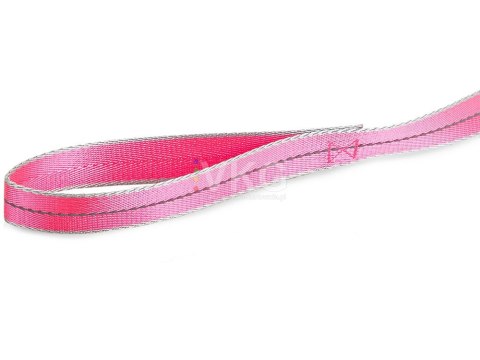 SZELKI DLA PSA KOTA + SMYCZ ODBLASKOWA 2,5CM KOLOR RÓŻOWY