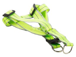 SZELKI DLA PSA KOTA + SMYCZ ODBLASKOWA 2,5CM KOLOR ZIELONY