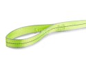 SZELKI DLA PSA KOTA + SMYCZ ODBLASKOWA 2,5CM KOLOR ZIELONY