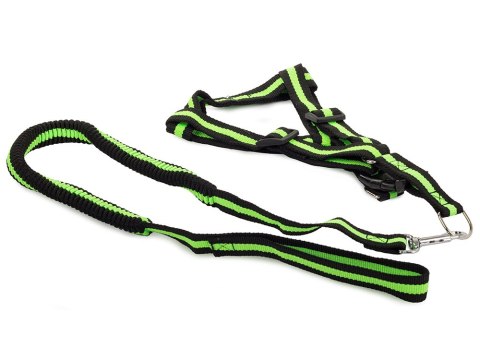 Smycz z szelkami rozciągliwa szelki dla psa kota
