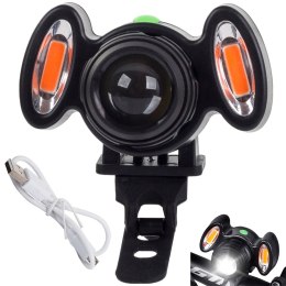 Bailong lampka rowerowa przednia led xm-l t6 2 cob