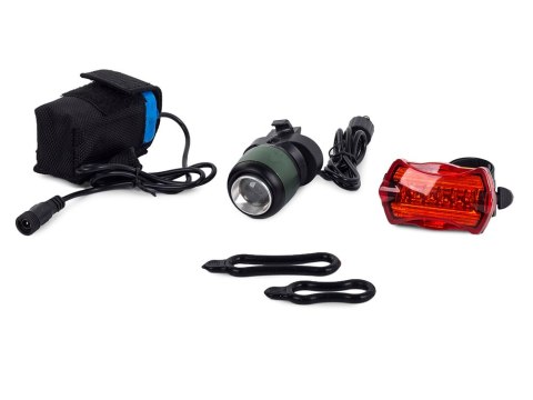Bailong latarka czołowa rowerowa cree xml t6 zoom