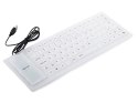 Klawiatura silikonowa gumowa usb bezgłośna do pc