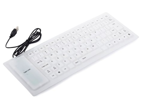 Klawiatura silikonowa gumowa usb bezgłośna do pc