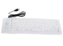 Klawiatura silikonowa gumowa usb bezgłośna do pc