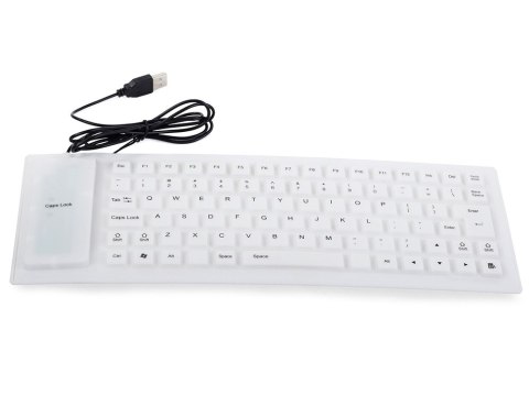 Klawiatura silikonowa gumowa usb bezgłośna do pc