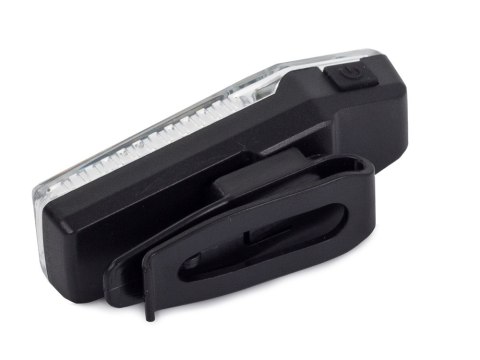 Lampka rowerowa przód tył led cob z klipsem usb