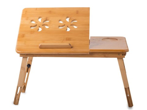 Stolik pod laptopa bambusowy do łóżka podstawka