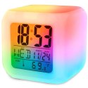 Budzik Zegar Termometr LCD Kameleon
