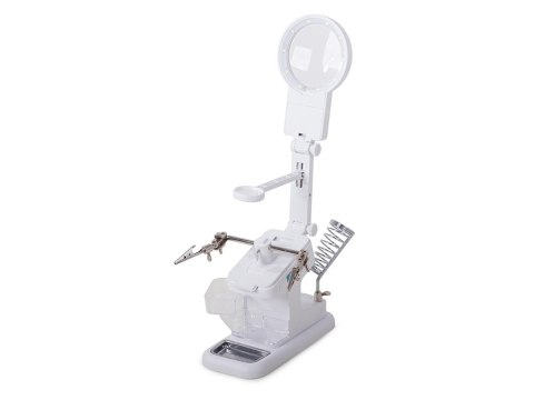 Lupa trzecia ręka 10 led smd uchwyt lutowania 25x
