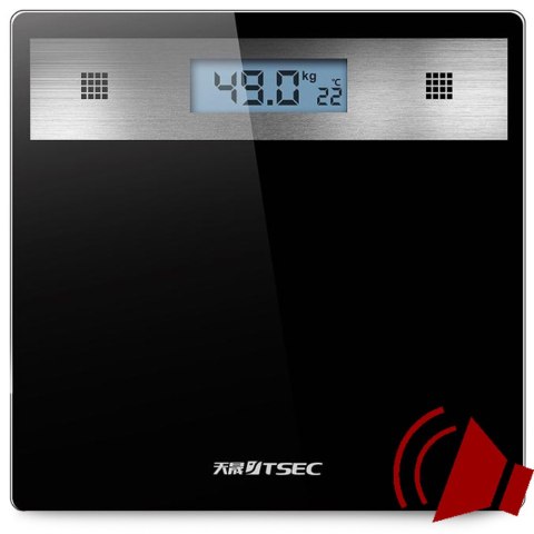 Elektroniczna waga łazienkowa 180kg szklana lcd