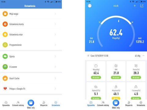 Waga łazienkowa analityczna bluetooth lcd 180kg
