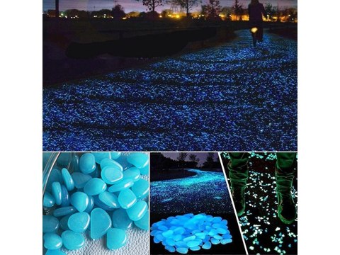 Kamyki kamienie świecące fluorescencyjne 100 Szt