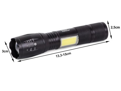 Latarka Bailong taktyczna led cree zoom XML T6 COB