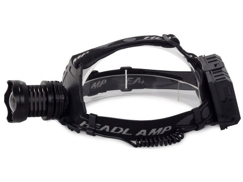 Bailong latarka czołowa led cree XHP70 powerbank
