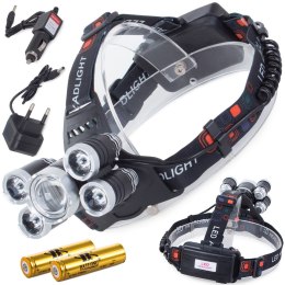 Bailong latarka czołowa led cree XM-L T6 4x XPE